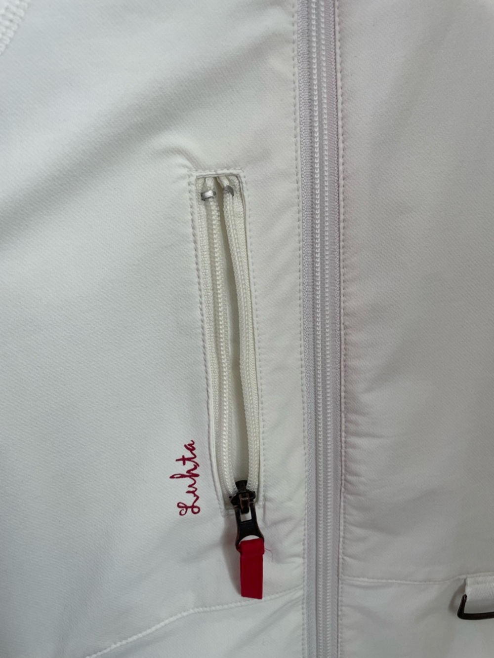 Luhta Finland White Softshell Performance Vest Size Medium Activewear Hiking - Picture 8 of 12